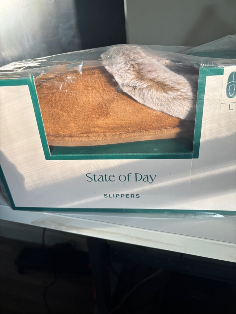 State of Day Faux Fur Slippers brown